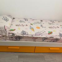 Letto singolo con materasso Memory