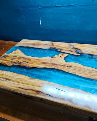 BASE  PER  ELETTRONICHE  LEGNO E RESINA
