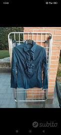 camicia blu motivi