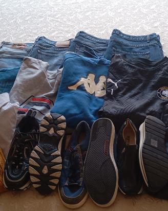 box 14 pezzi firmato  felpe jeans ecc. 