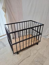 Carrello metallo tubolare