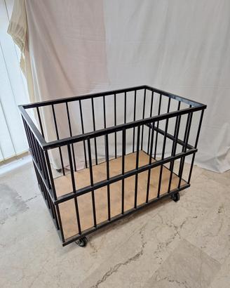 Carrello metallo tubolare