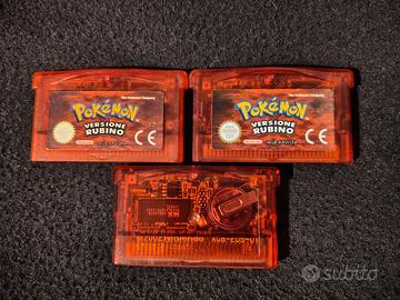 Pokemon rubino Nintendo gameboy advance originali