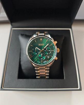 Orologio BOSS Cronografo Uomo Verde Oro