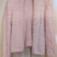 
Giacchino pelosetto rosa donna.