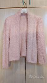 
Giacchino pelosetto rosa donna.
