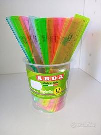 Righello Arda - 17 cm - Barattolo Conf. 16 pz