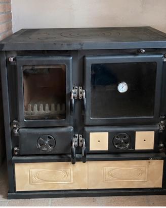 Cucina stufa a legna LA NORDICA con forno – perfet