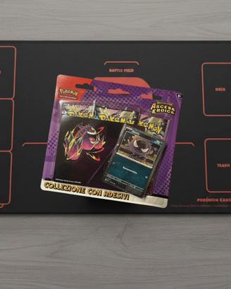Pokemon Ascesa Eroica collezione con adesivi ITA