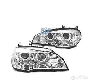 FARI DIURNI BMW X5 E70 07-10 DRL LED CROMATI AFS X