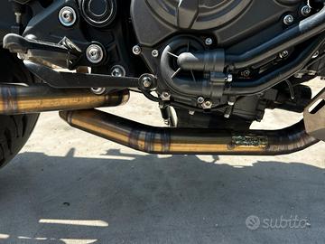 scarico mt07 DFline con chiocciola completo