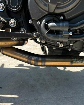 scarico mt07 DFline con chiocciola completo