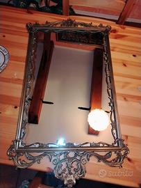 console antica in ottone 