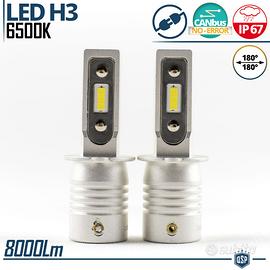 Kit Full LED H3 Luce Potente Bianco Ghiaccio 8000L