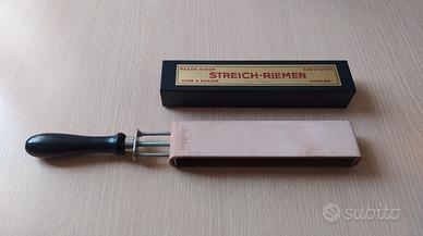 Coramella in cuoio per rasoio da barbiere 