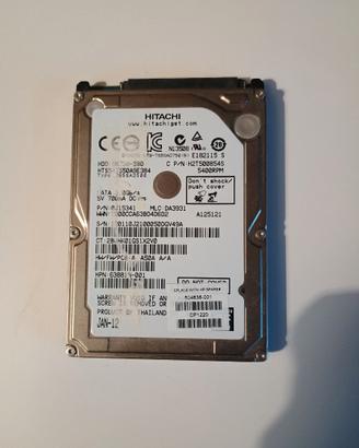 Hard Disk 2,5" Hitachi 500GB SATA 5400rpm