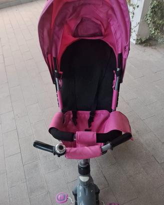 triciclo passeggino a spinta