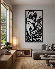 Itachi uchiha quadro in metallo naruto 