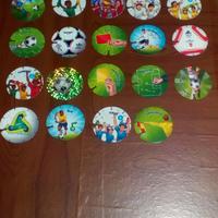 19 gettoni di calcio di cartoncino