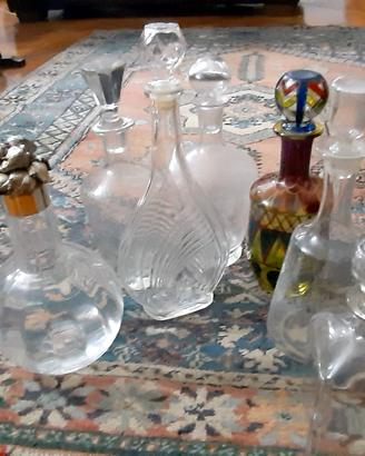 antiche bottiglie da liquore