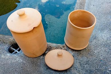 Set barattoli terracotta Flli Martina  Lecce '70
