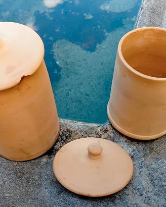 Set barattoli terracotta Flli Martina  Lecce '70