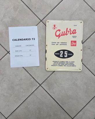 Calendario perpetuo vintage Gubra
