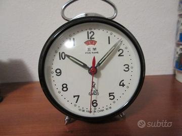 Sveglia vintage  FIVE RAMS nera