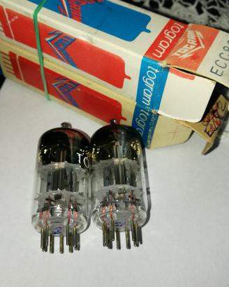 Valvole ECC82 RFT Togram coppia old stock