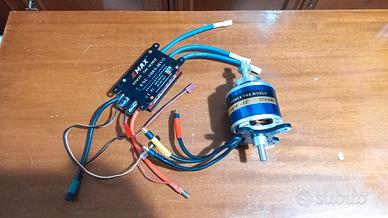 Motore brushless e regolatore esc EMAX x aereo rc