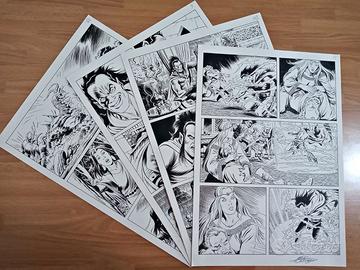 Marco Torricelli n° 4  tavole originali Zagor
