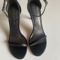 Sandali neri tacco alto Stuart Weitzman
