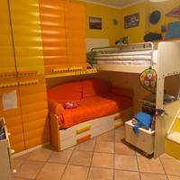 Cameretta con soppalco 3 Letti