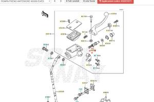pistone pompa freno Kawasaki KX 500 430201071