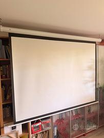 SCHERMO PER VIDEOPROIETTORE con telecoando
