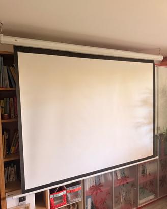 SCHERMO PER VIDEOPROIETTORE con telecoando
