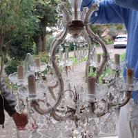 Lampadario in cristallo di Boemia