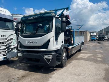Iveco eurocargo ml190e25/p cassone fisso + gru