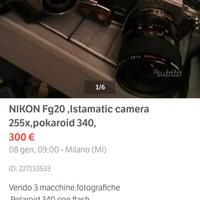 Nikon FG20 Istamatic camera.255x Polaroid 