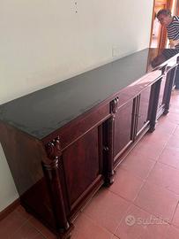 Mobile mogano rosso mattone 250X60X100