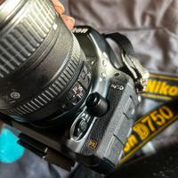 nikon d750 + obiettivi e batterie