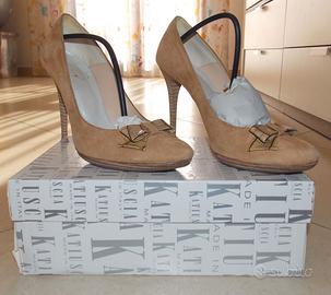 Scarpe Donna Decollete con tacco 39 Made In Italy