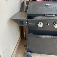 Barbecue a gas con pietra lavica