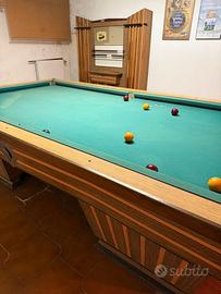 Biliardo buche strette vintage