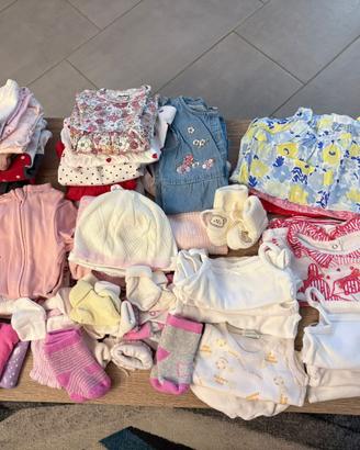 Set abbigliamento neonata 0-3 mesi estivo
