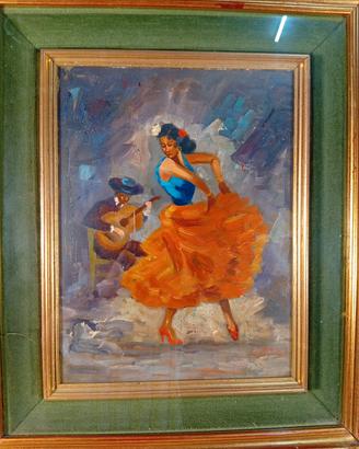 Quadro olio su legno