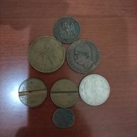 Gettoni telefon e una moneta da 10 tornesi