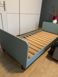 Letto singolo con doghe