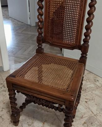 12 sedie epoca Rinascimentale legno massello