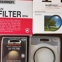 filtri protezione lente obiettivo 